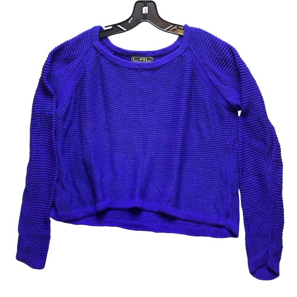 Lauren Ralph‎ Lauren Sweater Womens Extra Large Periwinkle Academia Pullover